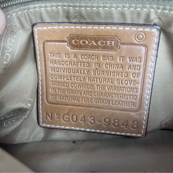 Coach 9848 Saddle Brown Shoulder/Crossbody Purse with Silver Hardware - Picture 4 of 10